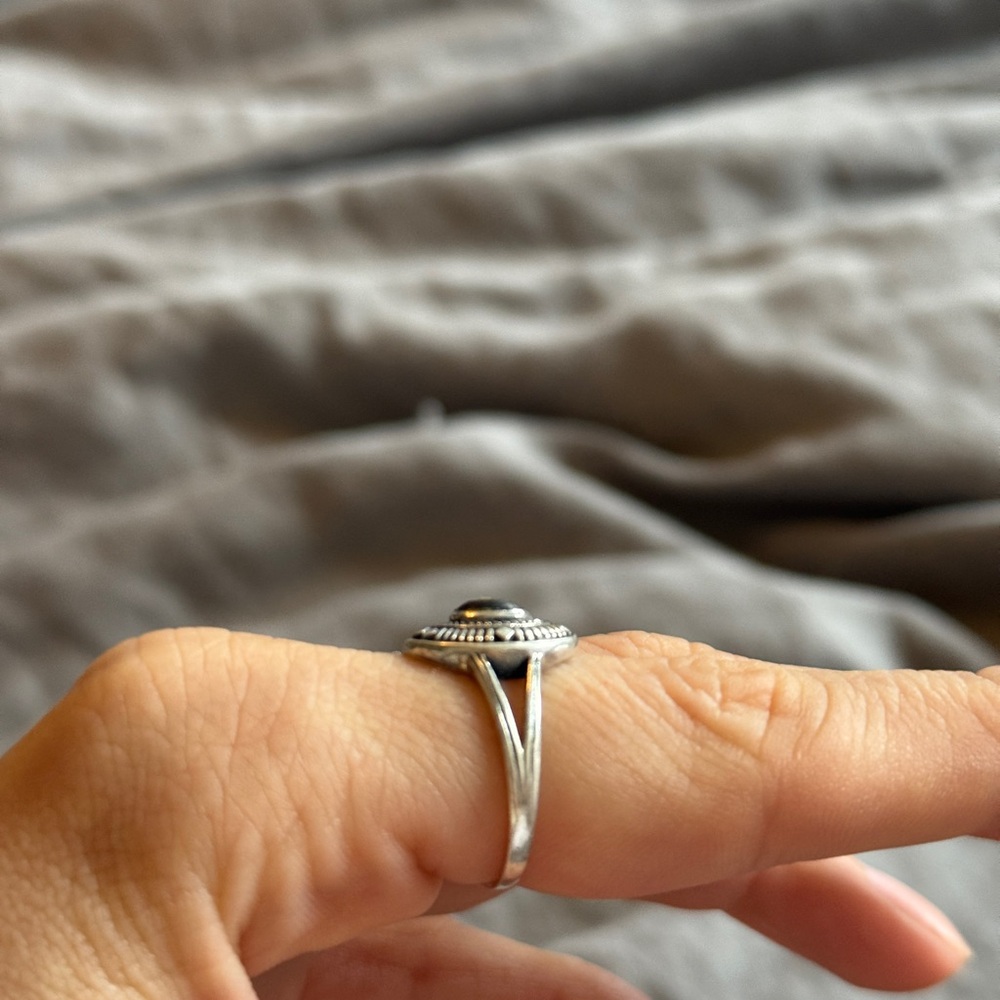 Sterling Silver Ring 925 Abalone Shell - image 2